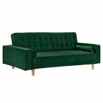 SCHLAFCOUCH SALVADOR SALVET DUNKELGRÜN 223X90X80Y cm. WW3150.13