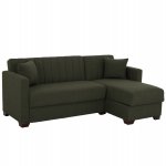 SCHLAFSOFA ECKE REVERSIBEL OLIVGRÜN 200x133x77cm