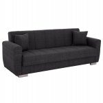 3-Sitzer-Schlafsofa in grau, 215 x 80 x 77 cm