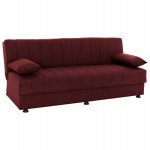 SCHLAFSOFA "ANDRI" 3-SITZER ROT 180x72x77 cm