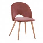 Dining Chair Velvet rotten apple and metallic legs