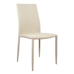 Stuhl Metall Teta Beige Stoff