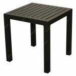 Aluminium MENORCA Beistell Tisch in Dunkelgrau 45x45 cm