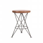 Hocker Holzsitz Industrial Antique Paris Schwarz-Woodwell