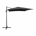 "ALU" UMBRELLA PROFESSIONAL PENDANT 3X3 360 DEGREES WITH BLACK ACRYLIC CLOTH