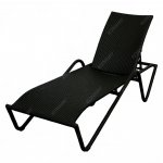 Liege "PALMA" 69 x 96 x 200 cm schwarz