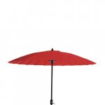 Parasol "Columbia" in red - ø260 made of polyester and aluminum