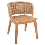 ARMCHAIR INDOORS FARLEY TEAK WOOD-SYNTHETIC ROPE-NATURAL COLOR 57x58x86Hcm