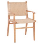ARMCHAIR IGNACIO INDOORS RUBBERWOOD ROPE SEAT 69X59X86Η