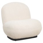 ARMCHAIR ECRU BOUCLE FABRIC 85x82x77Hcm