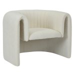 SESSEL METALLGESTELL-WEIßER STOFF 92x74x69Hcm