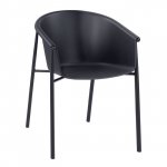 Moderner Polypropylen - Sessel (HELGA) in schwarz