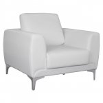 Sofa Sessel Kenzie Weiß PU 89x81x81 cm
