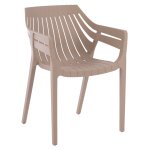 Moderner Sessel aus Polypropylen in Beige