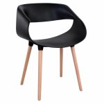 Designer Sessel "Maggie" schwarz 59x53x80 cm