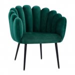 Luxus Cocktailsessel VIVIEN aus Samt in Farbe Grün