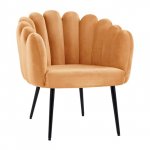 Luxus Cocktailsessel VIVIEN aus Samt in Farbe Gold