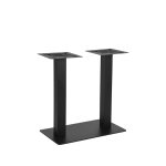 Bein Restauranttisch 70x40x71cm Schwarzes Metall