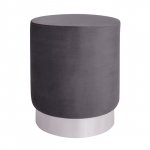 LEVY STONE MADE OF GREY VELVET 35x42 cm.