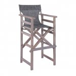 Barhocker Director mit grauem Textline