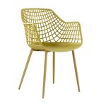 "Susan" Sessel aus Polypropyle und Metall in Lime