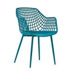 "Susan" Sessel aus Polypropyle und Metall in blau
