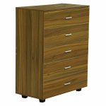 MELAMIN-SCHUBLADE MIT 5 SCHUBLADEN "NUSS" 80Χ40Χ100 cm