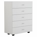 MELAMIN-SCHUBLADE MIT 5 WEIßEN SCHUBLADEN 80Χ40Χ100 cm