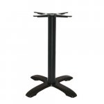 Tischuntergestell "Dallas" aus Gusseisen 72cm Höhe in Schwarz