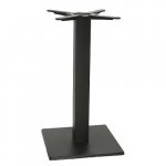 Tischuntergestell "Rivas" aus Edelstahl 72cm Höhe in Schwarz