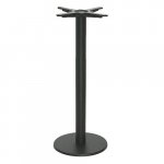 Tischuntergestell "Utah Bar" aus Edelstahl 110cm Höhe in Schwarz