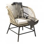 Outdoor Wickersessel "Bahia" aus Aluminium in natürlich