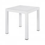 Aluminiumtisch in weißem Farbton (45x45x45.5cm)