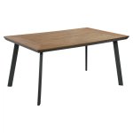 Aluminiumtisch mit Polywood in grau 160x92x72