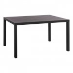 ALUMINIUM TISCH IM GRAU SCHATTEN 140Χ80X75,5 cm