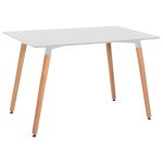 Rechteckiger weißer Tisch 120x80x73H cm