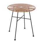 Moderner Tisch „Allegra“ in Beige Schwarz