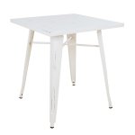 Bistrotisch Industrie Design 70x70x76 cm |  Mit weißer Patina