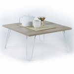 WOHNZIMMERTISCH DIANE SONAMA WEISS 60x60x29 cm
