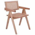 HOLZSESSEL MIT ARMEN 52x50x80 cm